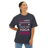Unisex Oversized Boxy Tee - Forget Diamonds Just Give Me Yoga Pants, Relaxed Fit, Yoga Apparel, Gift for Fitness Lovers, Casual Style