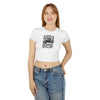 Desert Adventure Women's Baby Tee - Pyramid Camel Graphic T-Shirt
