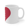 Ceramic Mug 11oz heart & romance decorated Mug gift for your beloved ones